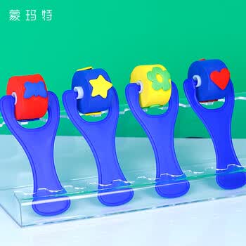 蒙玛特儿童套含长柄滚筒刷海绵棒水粉手指画颜料画刷套装CYHJ24j-XZY23速写马克笔绘画美育工具