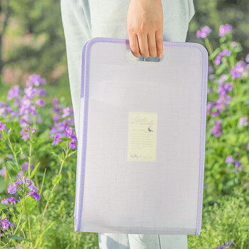 国誉（KOKUYO）Littlewoods系列学生竖款松紧风琴包/资料册/文件夹/收纳袋 A4/13格 雪松蓝 1个 WSG-DFN135LB