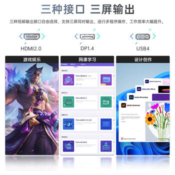 机械师（MACHENIKE）创物者Mini AMD高性能办公游戏电脑台式迷你口袋主机（R7-7840H 32G DDR5 1TSSD WIFI6）