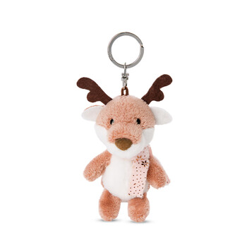 nici德国冬季朋友2022钥匙扣书包挂件毛绒公仔挂坠小玩偶驯鹿琼特钥匙