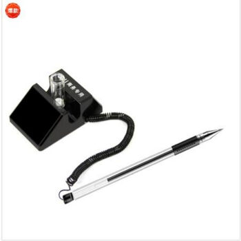 得力(deli)6791 0.5子弹头 台笔 固定桌笔 中性笔带线粘贴桌子签字笔桌面写字笔 24支/1盒装 得力(deli)6791 0.5子弹头 台笔 固定桌笔 中性笔带线粘贴桌子签字笔桌面写字笔 24支/1盒装