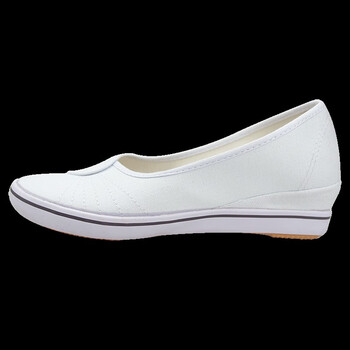 山东鲁泰护士鞋坡跟居家鞋工作鞋绘画鞋帆布鞋女鞋懒人帆布工作鞋