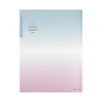 国誉(KOKUYO)A4文件夹淡彩曲奇·晴空·学生资料册收纳夹收纳册 星海绿粉30袋内页 1个 WSG-CBV30GP