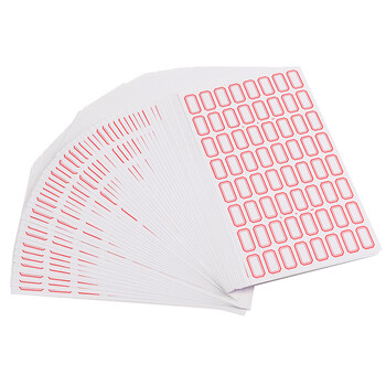 递乐 3840枚26mm×15mm不干胶标签贴纸定制自粘性标贴 64枚/张 60张/包 4621红色