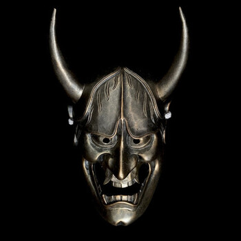 仟佰盾(chiefdon) 万圣节面具僵尸般若面具cos日本面罩挂件红恶魔鬼脸