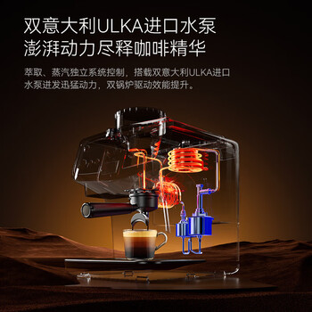pedrocchi佩罗奇咖啡机意式半自动家用小型商用研磨萃取奶泡智能布粉压粉一体机S60萨丁尼亚绿