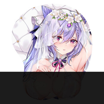 定制3d胸鼠标垫美女二次元立体超大胸原神碧蓝航线游戏日漫护腕垫儿童