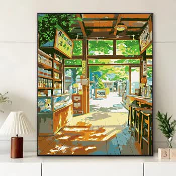 数字油画亚麻价格报价行情- 京东