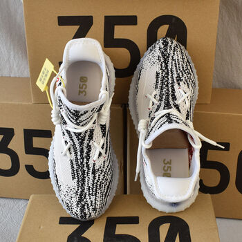 朗椰子鞋男350灰橙斑马高版本真爆情侣运动跑步鞋休闲潮鞋子白斑马37