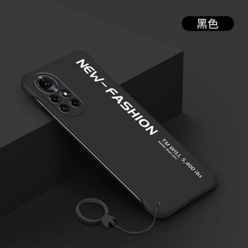 新款防摔壳nova8pro5g磨砂硬壳创意华为nova8pro黑色水凝软膜同色挂环