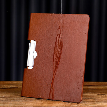 嘉然恒 A4皮质文件夹板签字垫板报告夹办公用品资料夹试卷夹签约本垫板夹合同销售夹定制 横板-棕色 嘉然恒 A4皮质文件夹板签字垫板报告夹办公用品资料夹试卷夹签约本垫板夹合同销售夹定制 横板-棕色