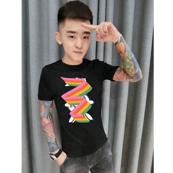 衣精神小妹衣服套装旺仔紧身衣精神小伙旺旺套装衣服儿童三件套鞋带