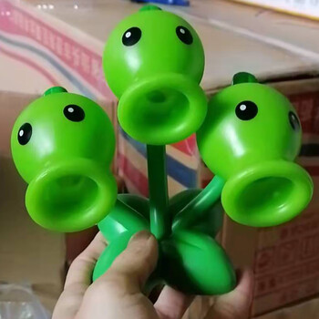 官方【旗舰】三头豌豆射手植物大战僵尸软胶三重射手大号三头豌豆公丶