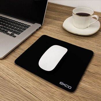 宜适酷（EXCO）防水加厚5mm鼠标 垫子小号办公游戏电脑电竞顺滑外设笔记本便携营护腕黑色凑单0336