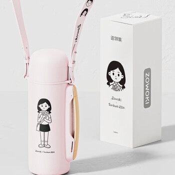 造物集 小满旅行壶 316不锈钢 白色小雅1200ml G9-1200