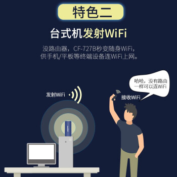 COMFAST CF-727B双频1300兆USB无线网卡台式机电脑WIFI接收发射器蓝牙4.2适配器