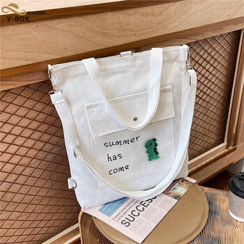 ybox帆布包包女包2021新款时尚潮流韩版学生双肩多用包简约休闲斜挎包