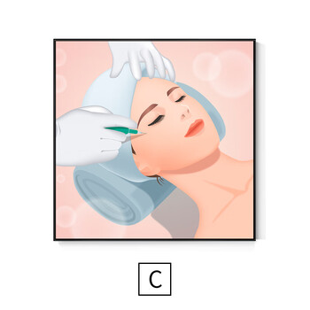 vantablack皮肤管理会所背景墙装饰画美容院spa美妆美体壁画微整形