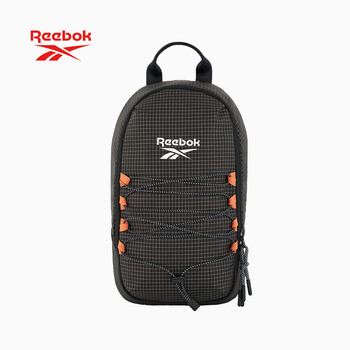 锐步防泼水耐磨轻量胸包 户外旅行多场景单肩斜挎包 可调节肩带 黑色