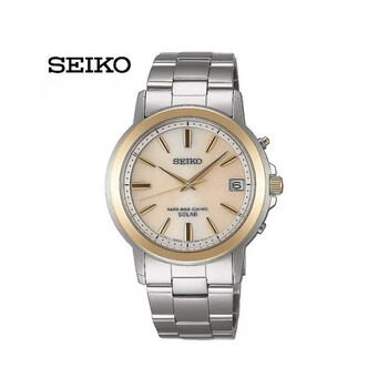 精工seikoselectionspirit太阳能电波手表男士金银sbtm170na通用