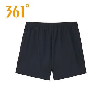 361度361°短裤男秋季新款男子运动裤官网旗舰休闲裤男裤子 黑 m