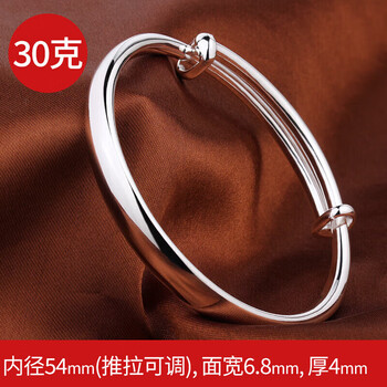 银手镯30g - 京东