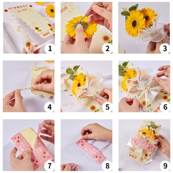 佳茉贺卡diy永生花贺卡礼物儿童手工制作卡片幼儿园感恩祝福卡小礼品送老师康乃馨三八女神妇女节