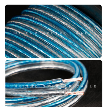 SKW 发烧级 246芯 无氧铜镀银音箱线 音频线 抗干扰 家庭影院工程汽车改装功放环绕音响线 ZQ02-10米