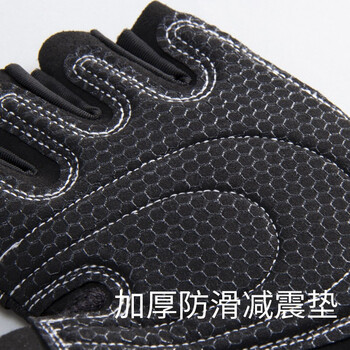 LAC健身手套运动男引体向上单杠防滑自行车登山训练骑行半指防茧XL码