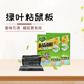 绿叶 粘鼠板 20片/盒 老鼠贴捕鼠家用老鼠（神枪手）