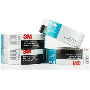 3M银灰色布基胶带 强力防水耐高温 6969管道防水48MM*55M*0.27MM