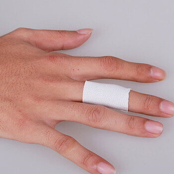 驰动【3卷】白贴布运动胶带肌肉贴绷带拉伤固定胶布无弹性3.8cmx13.7m