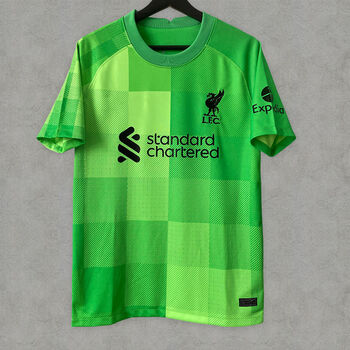 nba专营利物浦2122赛季新款主场球迷版门将守门员1号阿里松队服球衣