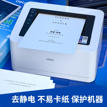 得力（deli）莱茵河A4打印纸 70g500张*8包一箱 口碑优选复印纸 双面草稿纸 整箱4000张 7402【采购优选】