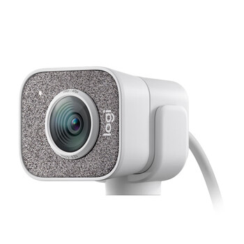 罗技（Logitech）StreamCam 企业级高清直播摄像头 家用摄像头电脑摄像头 网课教学 面部追踪 1080p 即插即用 白色