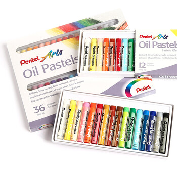 派通（Pentel）油画棒彩色蜡笔儿童学生美术涂鸦绘画可水洗不易脏手PHN-25U25色/盒