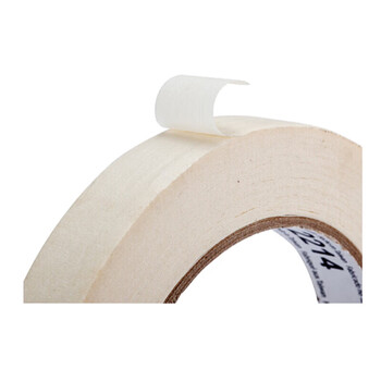 3M2214白色美纹纸胶带 拼豆豆DIY 耐高温办公家装日用汽车喷涂遮蔽无痕喷漆固定保护 18mm*50m 1卷装