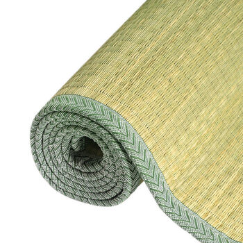 草席天然蔺草席双人床老式草席席子学生宿舍凉席152米加密压光草席