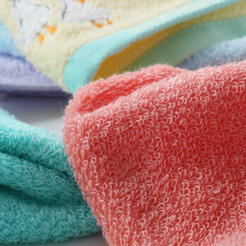 金号A类儿童毛巾100纯棉小毛巾婴儿毛巾方巾洗脸擦手毛巾洗脸帕5条装