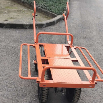 机动独轮车 农用机动手推车山地工地转运车 两轮带栏杆 168柴油机