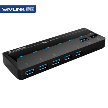 睿因(Wavlink) WL-UH3073D USB3.0分线器 带独立电源大功率 7口HUB稳定传输集线器 高速扩展一拖七 睿因(Wavlink) WL-UH3073D USB3.0分线器 带独立电源大功率 7口HUB稳定传输集线器 高速扩展一拖七