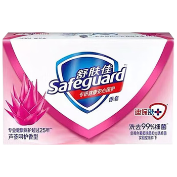 舒肤佳芦荟呵护香型香皂100克*2盒 温和清洁滋润肌肤