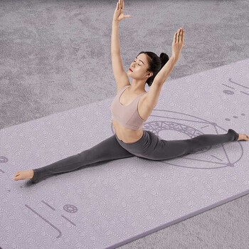 UMAY瑜伽垫 家用简约加宽防滑高回弹瑜伽垫 YJD002 紫色