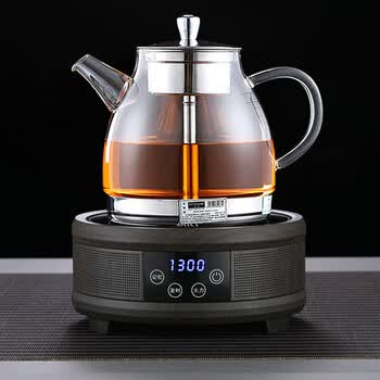 蒸茶壶玻璃电磁炉功夫茶壶套装黑茶煮茶器加厚耐高温可加热烧水壶茶具