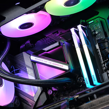 TCOMAS钛钽SJ-A090 240白色 一体式CPU水冷散热器 大冷头加厚冷排风扇ARGB光效 支持intel/AMD