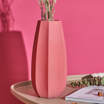 常青藤北欧彩色轻奢玻璃花瓶莫兰迪色客厅插花水培富贵竹创意家居装饰品珊瑚红 图片价格品牌报价 京东