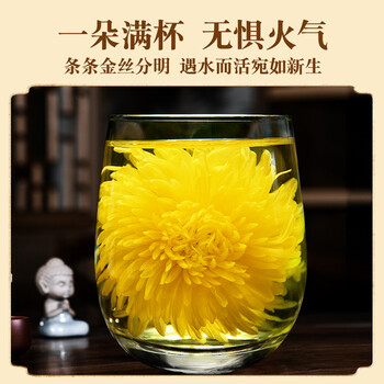 同仁堂（TRT）北京同仁堂金丝皇菊特级60大朵菊花茶胎菊泡水喝养生茶茶叶30g