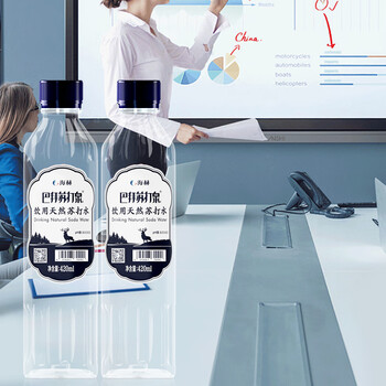 巴拜苏打泉 天然苏打水 0脂0糖0卡0添加弱碱性饮用水420ml*24瓶/箱 巴拜苏打泉 天然苏打水 0脂0糖0卡0添加弱碱性饮用水420ml*24瓶/箱