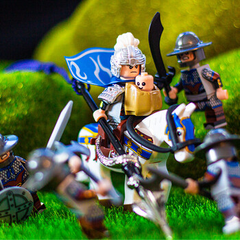 乐高乐积木三国演义小侠蜀国势力小人仔关羽赵云张飞拼装玩具男孩礼物