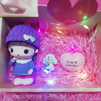 七i夕 卡通情侣娃娃摆件5礼物女生闺蜜生日ins同学创意礼品腾雅卓冬小仙女普通彩盒装 图片价格品牌报价 京东